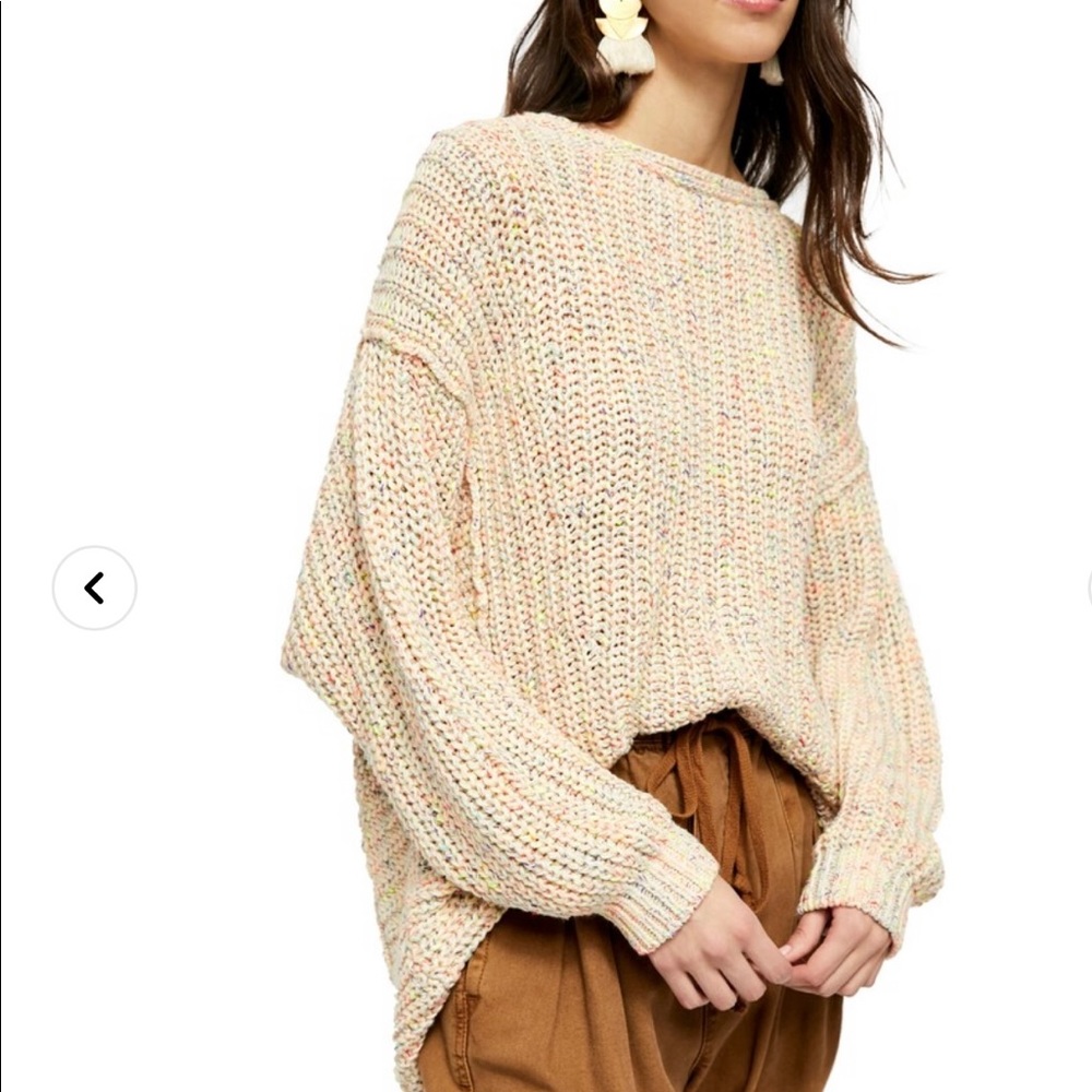 Free People Neon Lights chunky sweater XS